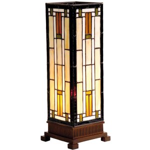 LumiLamp 5LL-9332 Stolní lampa Tiffany 12x12x35 cm...