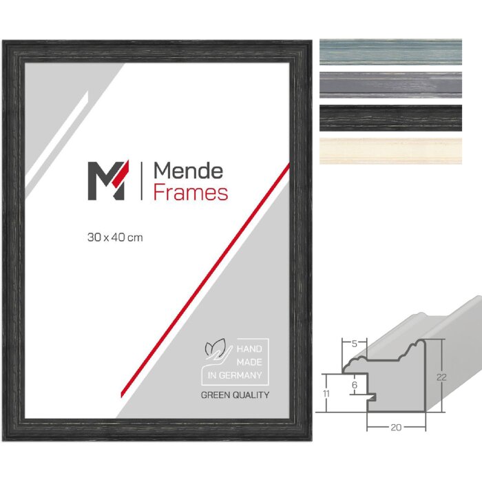 MendeFrames H470 Landhaus rámeček z masivního dřeva – 4 barvy, stojí i visí