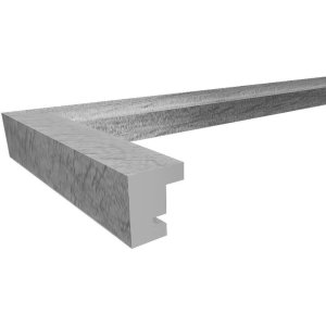 Dřevěný rám Walther PEPPERS 20x30 cm zlatý blokový profil čiré sklo zadní panel MDF