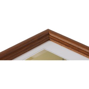Dřevěný rám Henzo Artos 10x15 cm tmavě hnědý se stojanem a čirým sklem