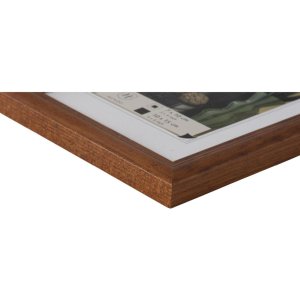 Dřevěný rám Henzo Artos 10x15 cm tmavě hnědý se stojanem a čirým sklem