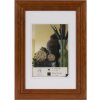 Dřevěný rám Henzo Artos 10x15 cm tmavě hnědý se stojanem a čirým sklem