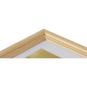 Dřevěný rám Henzo Artos 10x15 cm přírodní dřevěný obrazový rám se zakřivenou lištou