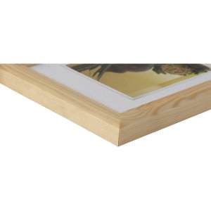 Dřevěný rám Henzo Artos 10x15 cm přírodní dřevěný obrazový rám se zakřivenou lištou