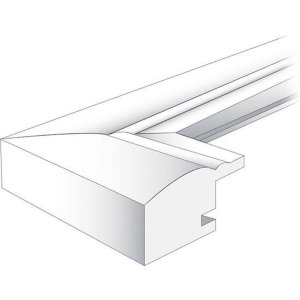 Dřevěný rám Henzo Artos 10x15 cm přírodní dřevěný obrazový rám se zakřivenou lištou