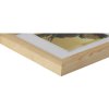 Dřevěný rám Henzo Artos 10x15 cm přírodní dřevěný obrazový rám se zakřivenou lištou