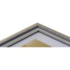 Dřevěný rám Henzo Artos 10x15 cm stříbrný obrazový rám zakřivené dřevěné lišty