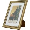 Rám Henzo Artos wood 10x15 cm zlatý portrét na šířku čirý skleněný stojan