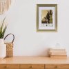 Rám Henzo Artos wood 10x15 cm zlatý portrét na šířku čirý skleněný stojan