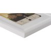 Dřevěný obrazový rám Henzo Artos White 13x18 cm se zakřivenou lištou z čirého skla