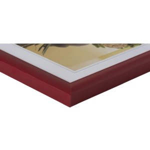 Dřevěný obrazový rám Henzo Artos 13x18 cm červený se stojanem Portrétní a horizontální formát