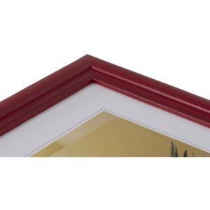 Dřevěný rámeček Henzo Artos červený 15x20 cm elegantní fotorámeček s čirým sklem