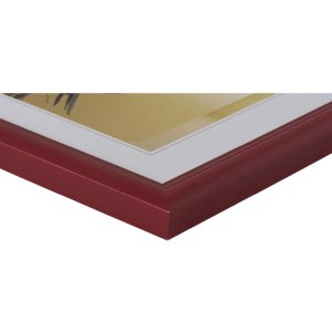 Dřevěný rámeček Henzo Artos červený 15x20 cm elegantní fotorámeček s čirým sklem