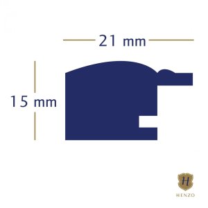Dřevěný rámeček Henzo Artos červený 15x20 cm elegantní fotorámeček s čirým sklem
