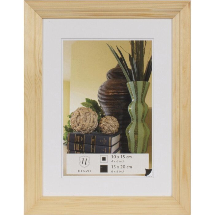 Dřevěný rám Henzo Artos 15x20 cm přírodní dřevo zakřivený profil