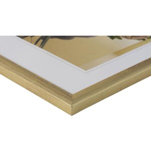 Dřevěný rám DIN A4 Artos 21x30 - zlatý