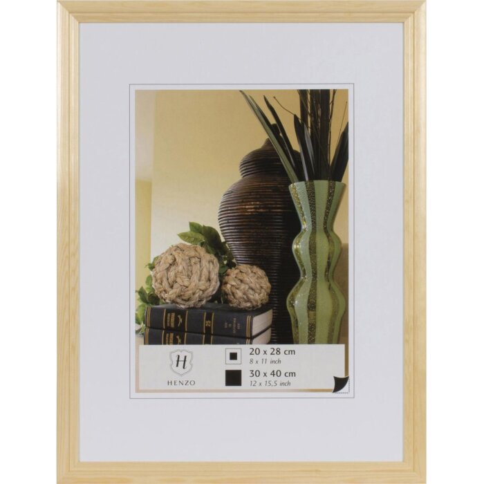 Henzo Artos rám 30x40 dřevo příroda elegantní obrazový rám s čirým sklem