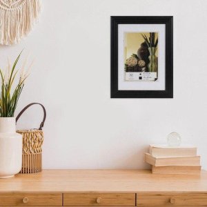 Dřevěný rám Henzo Artos 30x40 cm černě mořené dřevo s čirým sklem