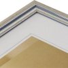 Dřevěný rám Henzo Artos 30x45 cm stříbrný obrazový rám se zakřivenou lištou