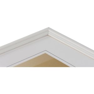 Rám na obrazy Henzo Artos dřevo bílý 40x50 cm čiré sklo formát na výšku i na šířku