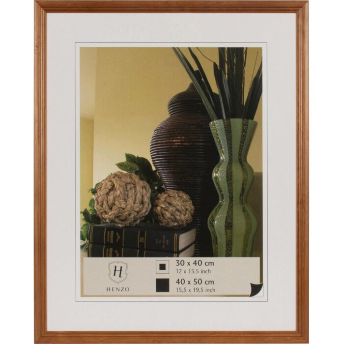 Dřevěný obrazový rám Henzo Artos 40x50 cm tmavě hnědý na výšku na šířku