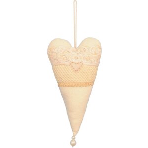 Patchworkový přívěsek srdce 25 cm
