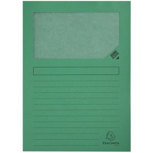 Exacompta složky s okénky Forever A4 z recyklovaného kartonu 120g, balení 10 ks, různé druhy