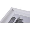 Plastový rám 20x20 cm METALLICA - bílý