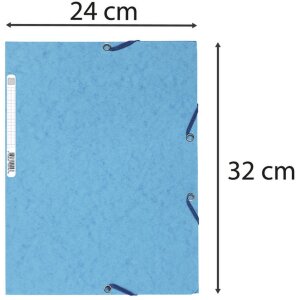 Exacompta složka elastická 3 chlopně DIN A4 400g různé barvy