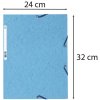 Složka Exacompta A4+ 400g Manila pastelové barvy s gumičkou 24 x 32 cm