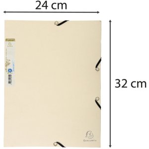 Exacompta složka 3 chlopně Forever A4 písek recyklovaný karton 400 g
