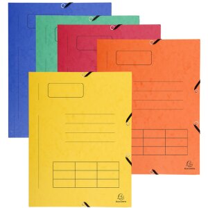 Exacompta Sammelmappe mit Gummizug 3 Klappen DIN A4...