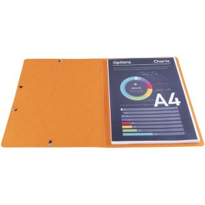 Rohový pořadač z manilského kartonu 400 g Nature Future, pro formát DIN A4, oranžový