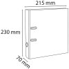 Složky Exacompta standard cloud mramorované 2 kroužky 70 mm hřbet DIN A5 šedé