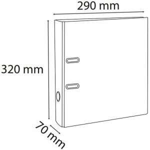 Složka A4 Premium 70 mm malinová