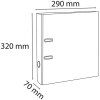 Složka A4 Premium 70 mm malinová