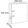 PREMTOUCH PP pořadač se 2 kroužky, hřbet 50 mm, DIN A4 extra široký Zelený