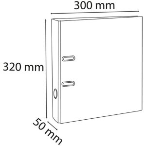 Složka A4 50 mm fialová extra široká