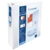 Kroužkový pořadač z pevného PP 2,8 mm se 4 kroužky 60 mm ve tvaru D, 90 mm hřbet, 2 vnější a 2 vnitřní pouzdra, Krea Cover, DIN A4 extra široký bílý.