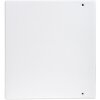 Kroužkový pořadač z pevného PP 2,8 mm se 4 kroužky 60 mm ve tvaru D, 90 mm hřbet, 2 vnější a 2 vnitřní pouzdra, Krea Cover, DIN A4 extra široký bílý.