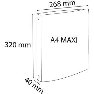Kroužková vazba A4 Chromaline Krea Cover 30 mm bílá průhledná