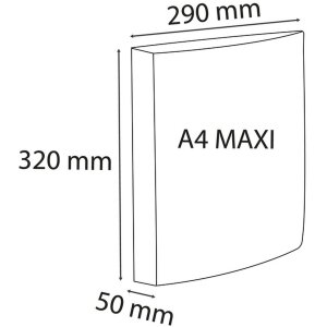 Kroužkový pořadač Exacompta A4 Exactive PP 30 mm černý