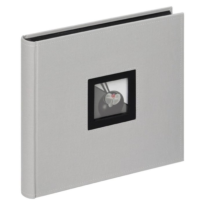 Walther fotoalbum BLACK WHITE grey 26x25 cm 50 černých stran