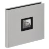 Walther fotoalbum BLACK WHITE grey 26x25 cm 50 černých stran