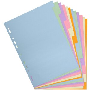 Exacompta Register aus Recycling Karton 180g mit 12...