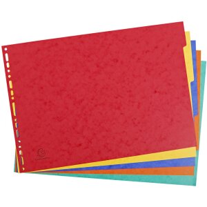 Exacompta 2905E Register Manila Karton 400g 5 Positionen...