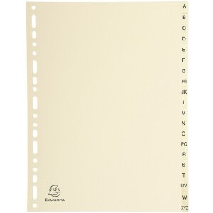 Exacompta Register DIN A4 mit 20 Taben