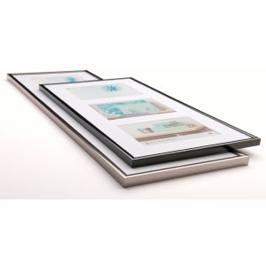 Walther plastový galerijní rám New Lifestyle steel 3 fotografie 13x18 cm