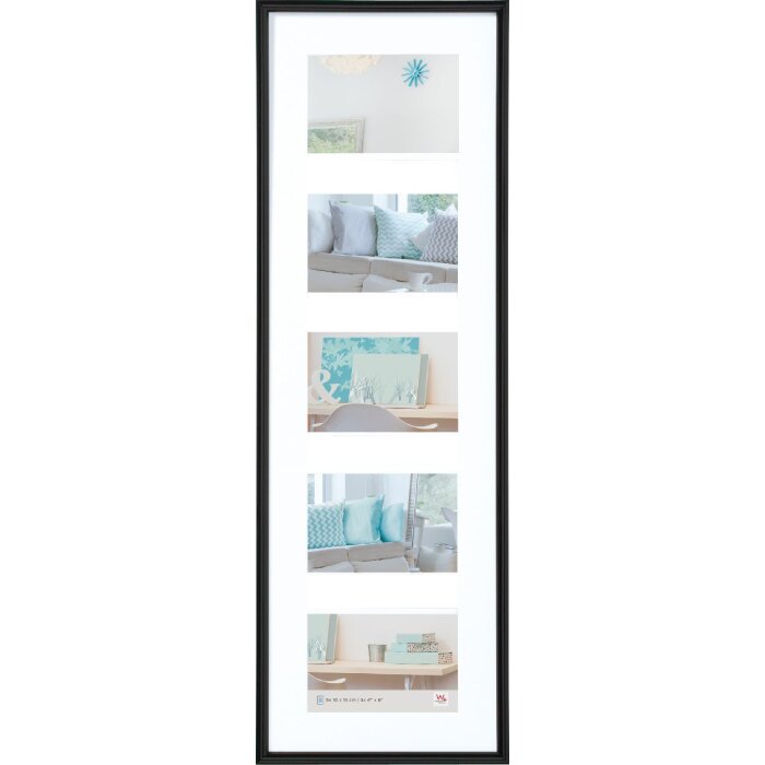 Rám galerie Walther New Lifestyle černý 5 fotografií 10x15 cm
