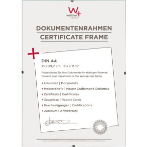 Rámeček Walther s klipem DIN A4 - čiré sklo...